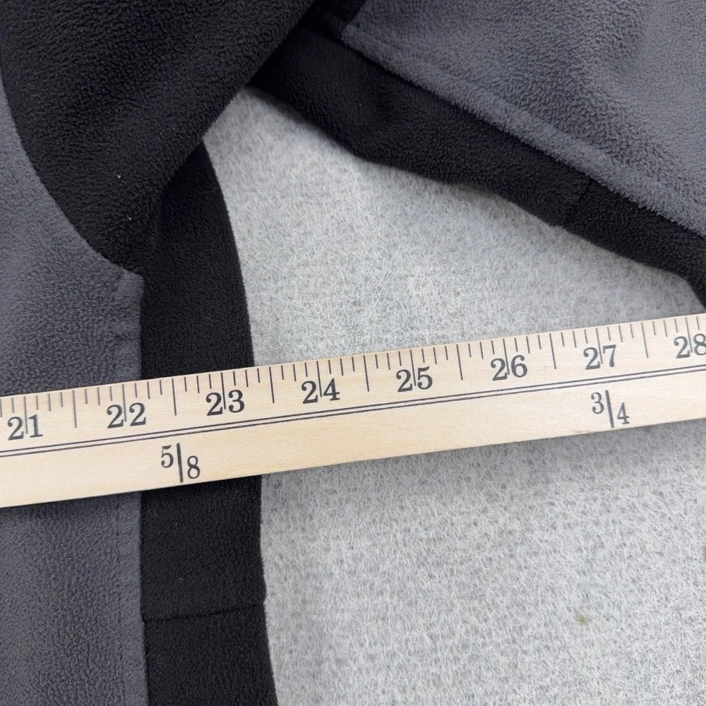 The North Face Jacket Men XL Gray Black Fleece Full Zip Interchange Bomber Adult